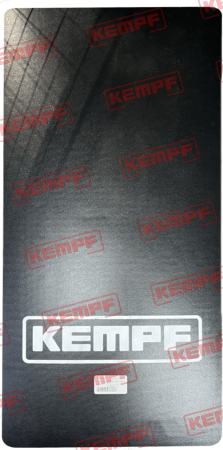 137054 Kempf Anti-Spray-Matte, b=400, l=800, schwarz, mit KEMPF-Logo
